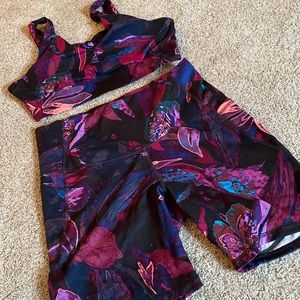 All in Motion Sports Bra and Workout Shorts- size XL